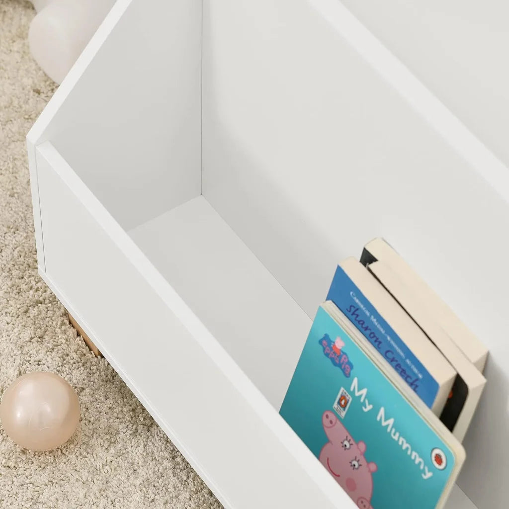 Kids Storage Bookcase 3 Compartments White - Baby & Kids >