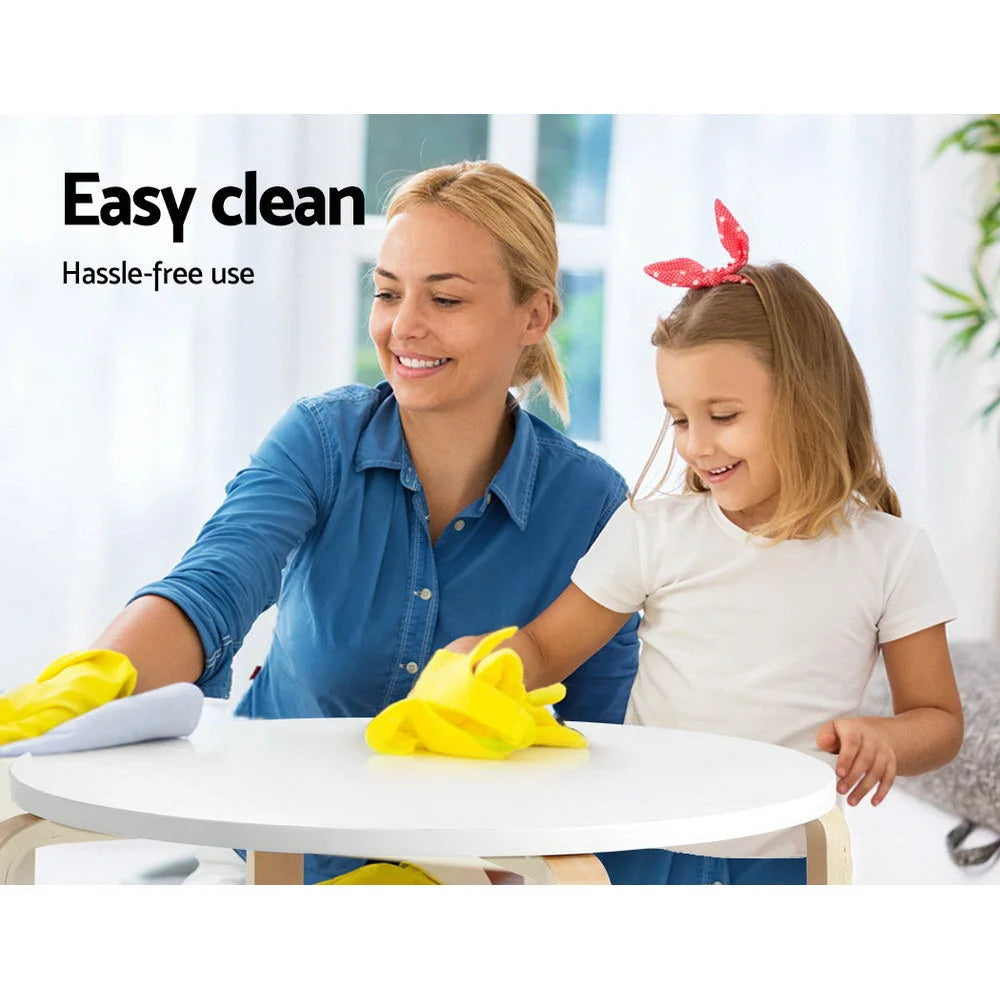 Kids Table Chair Set 3PC Nordic Desk Activity Study Play