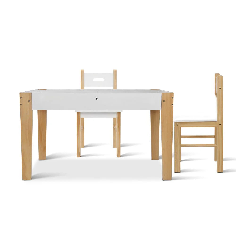 Kids Table Chair Set with Storage Study Desk Toy Play Game