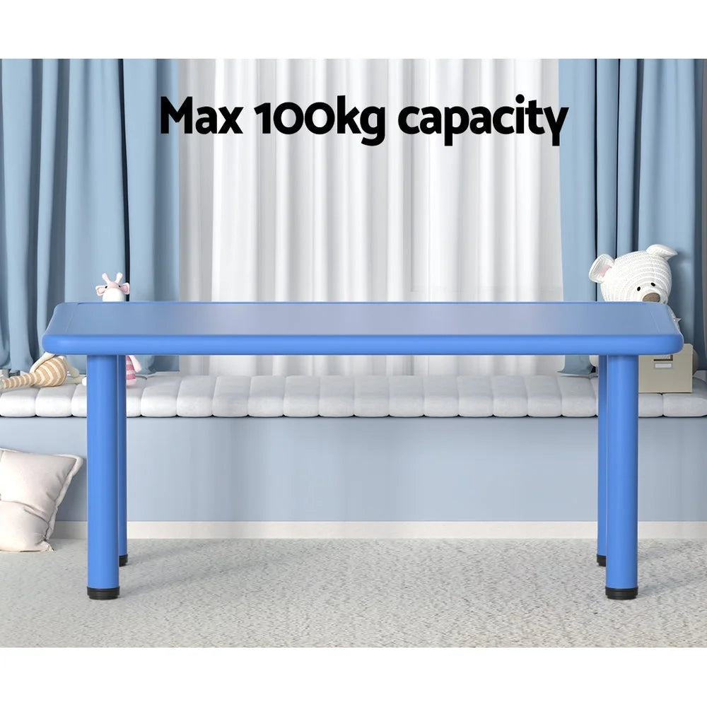 Kids Table Plastic Square Activity Study Desk - 60X120CM