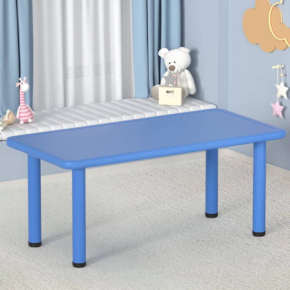 Kids Table Plastic Square Activity Study Desk - 60X120CM