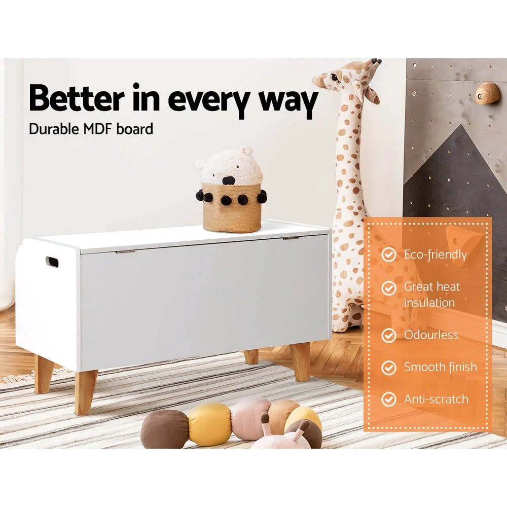 Kids Toy Box Chest Bookshelf Storage Children Bookcase