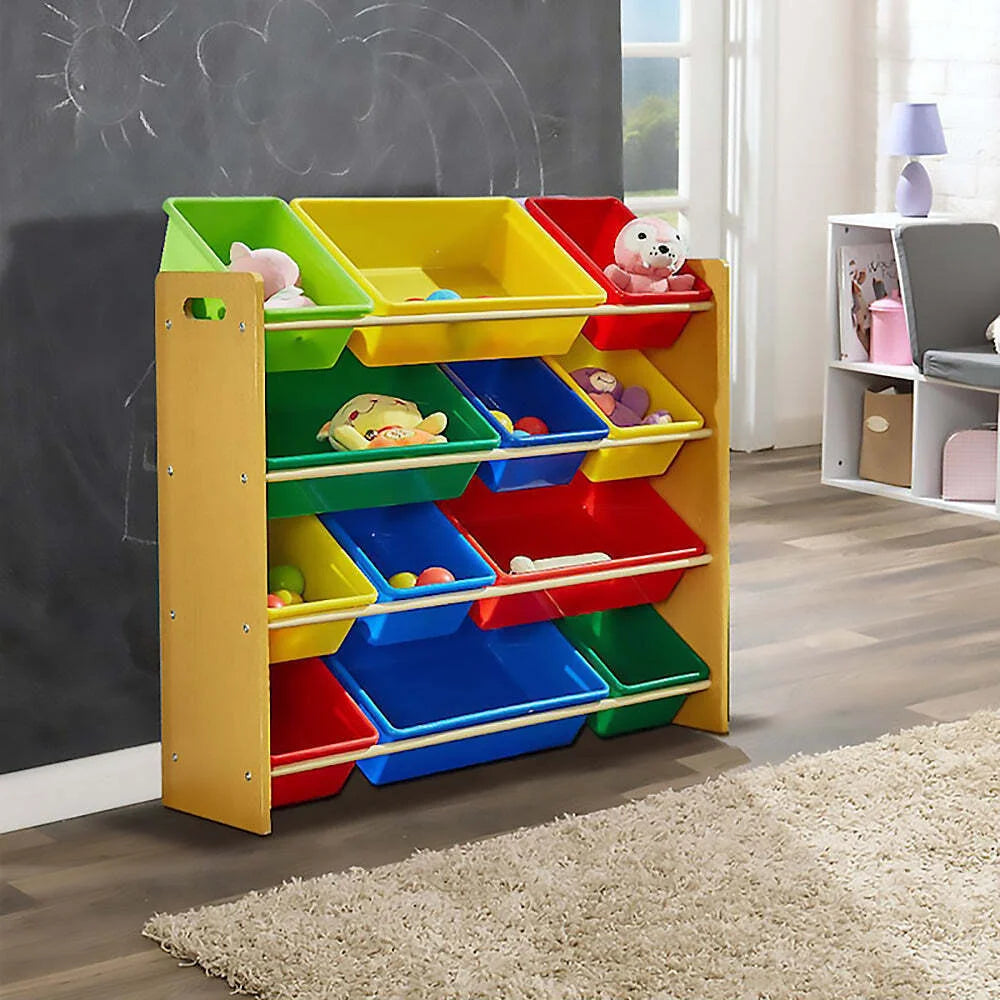 Kids Toy Organizer Shelf Storage Rack 12 Bins