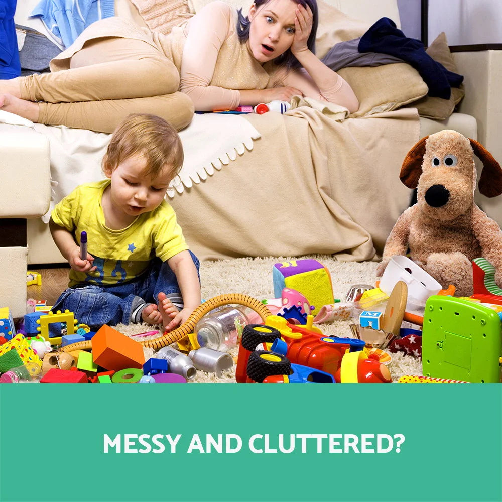 Kids Toy Organizer with 12 Plastic Bins Bookshelf Storage