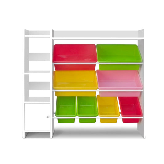 Kids Toy Storage Organizer Rack with 8 Bins Bookshelf