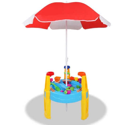 Kids Umbrella & Table Set 26 Piece - Toys