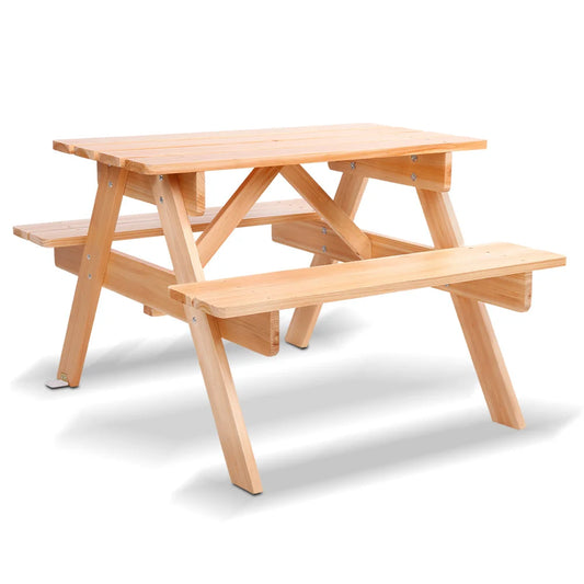Kids Wooden Picnic Bench Set - Furniture