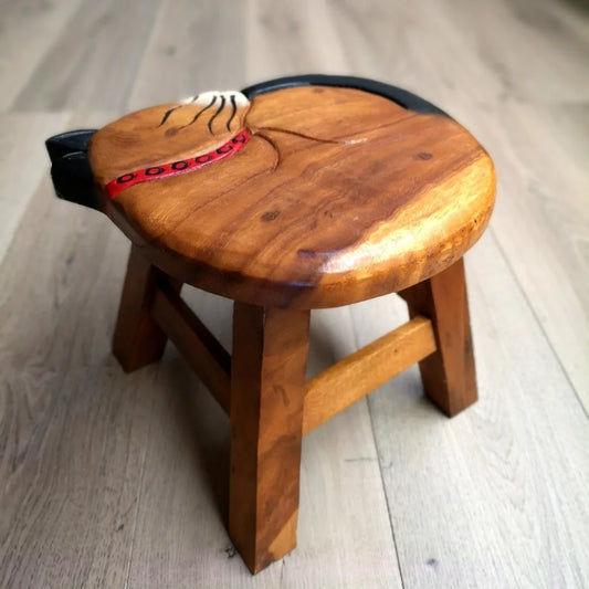 Kids Wooden Stool - Cat - Furniture