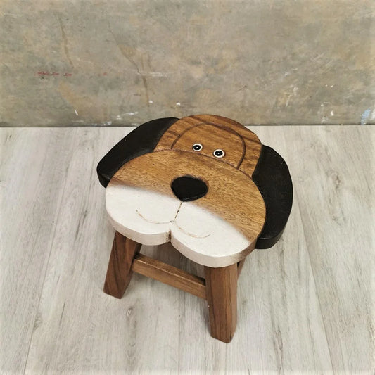 Kids Wooden Stool - Dog - Furniture