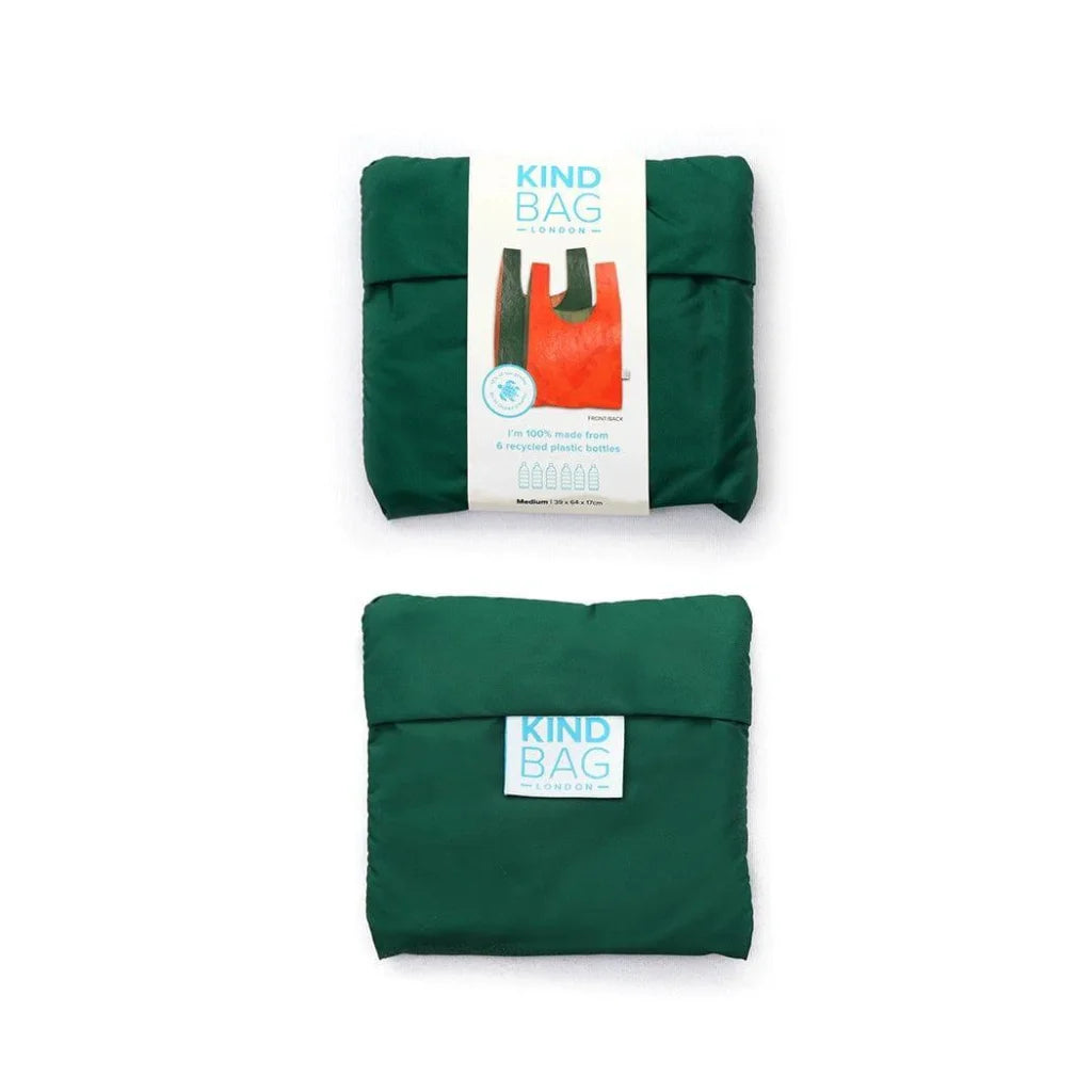 KIND BAG Reusable Bag - Medium| Bicolour Green & Orange-1973194218012807175