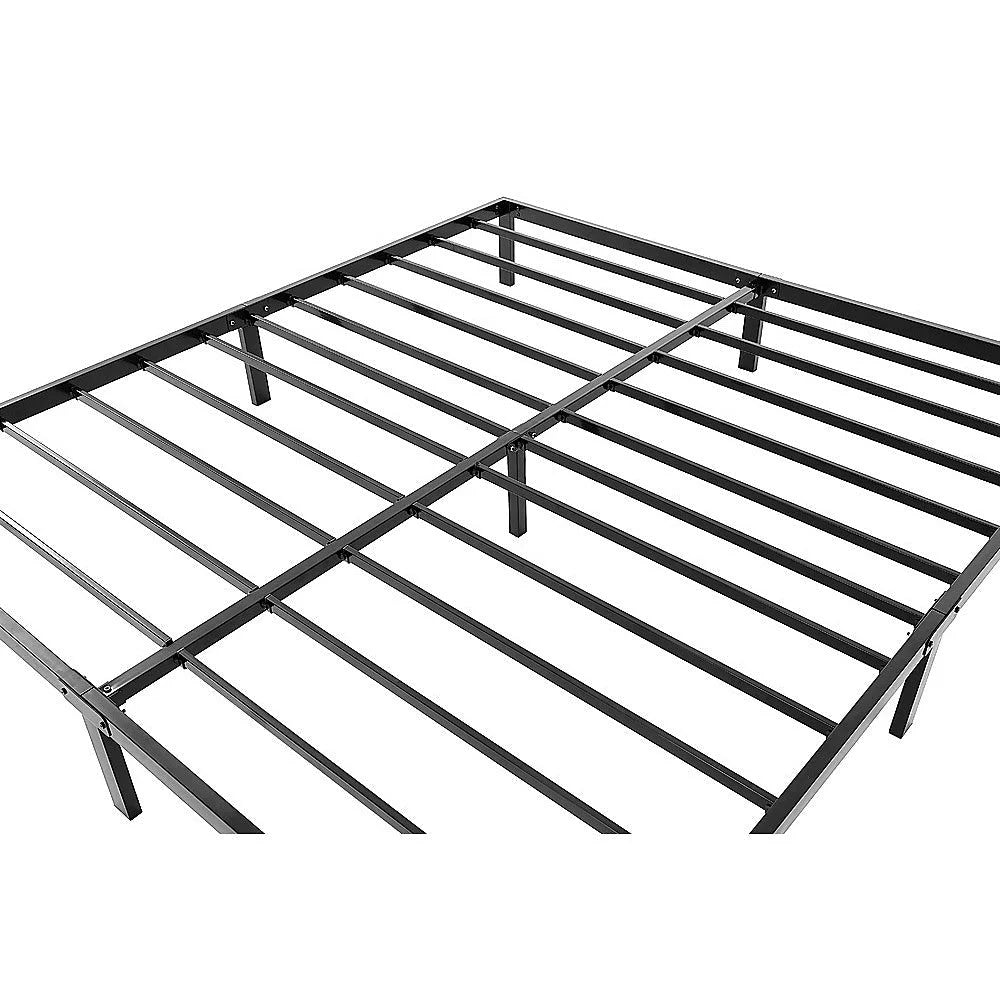 King Full Metal Bed Frame Base – Sturdy Steel Bed Base