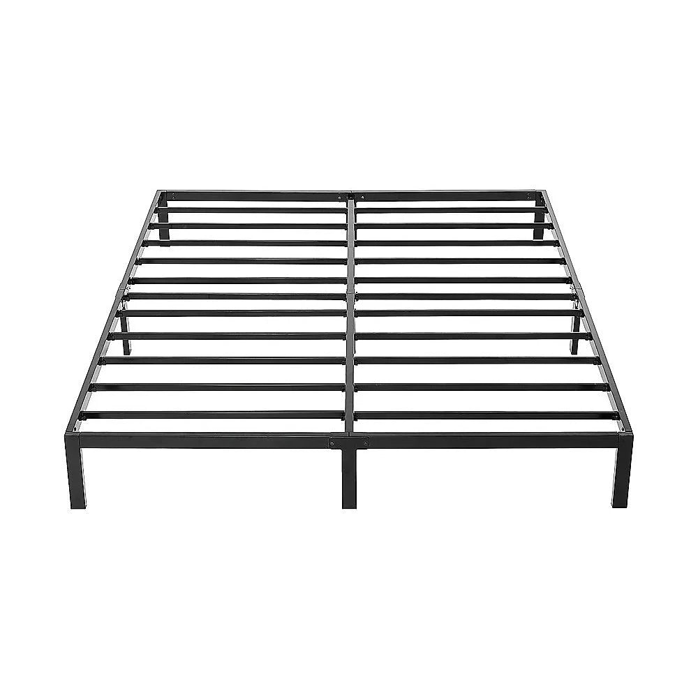 King Full Metal Bed Frame Base – Sturdy Steel Bed Base
