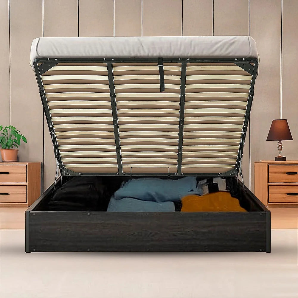 King Gas Lift Bed Mechanism with Frame – Storage Platform &