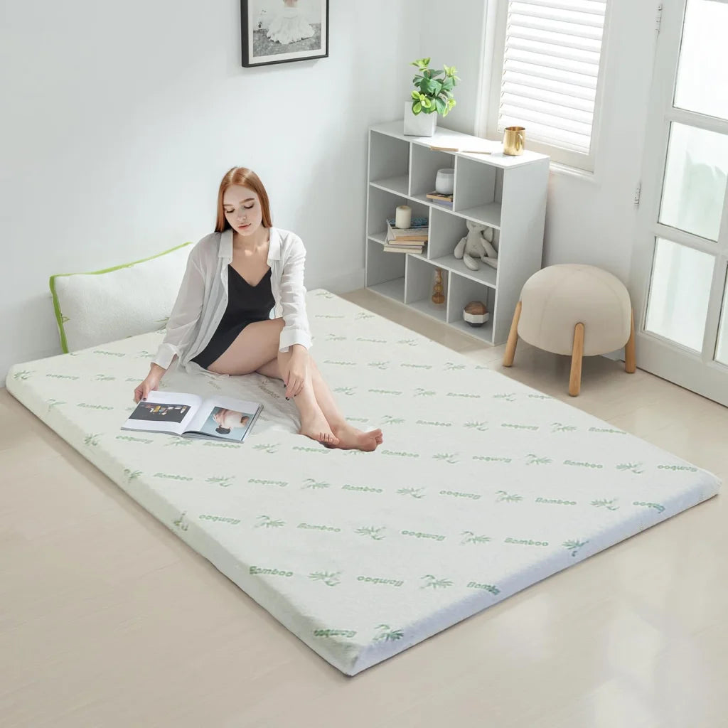 King Mattress Topper Memory Foam 7-Zone 8cm - Furniture >