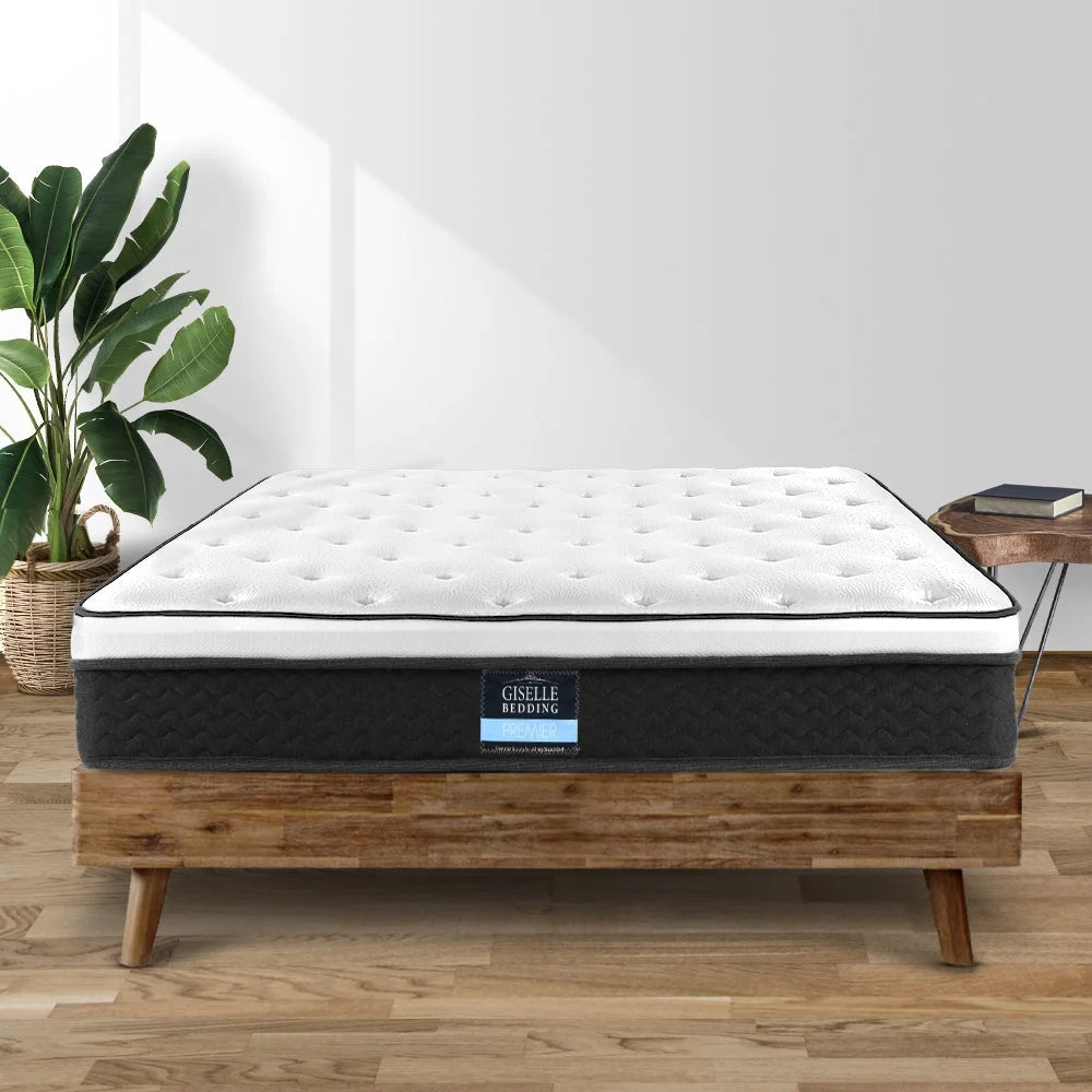 King Size Mattress Euro Top Bed Bonnell Spring