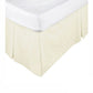 KINGDOM Box Pleated Valance Cream - Single - Home & Garden