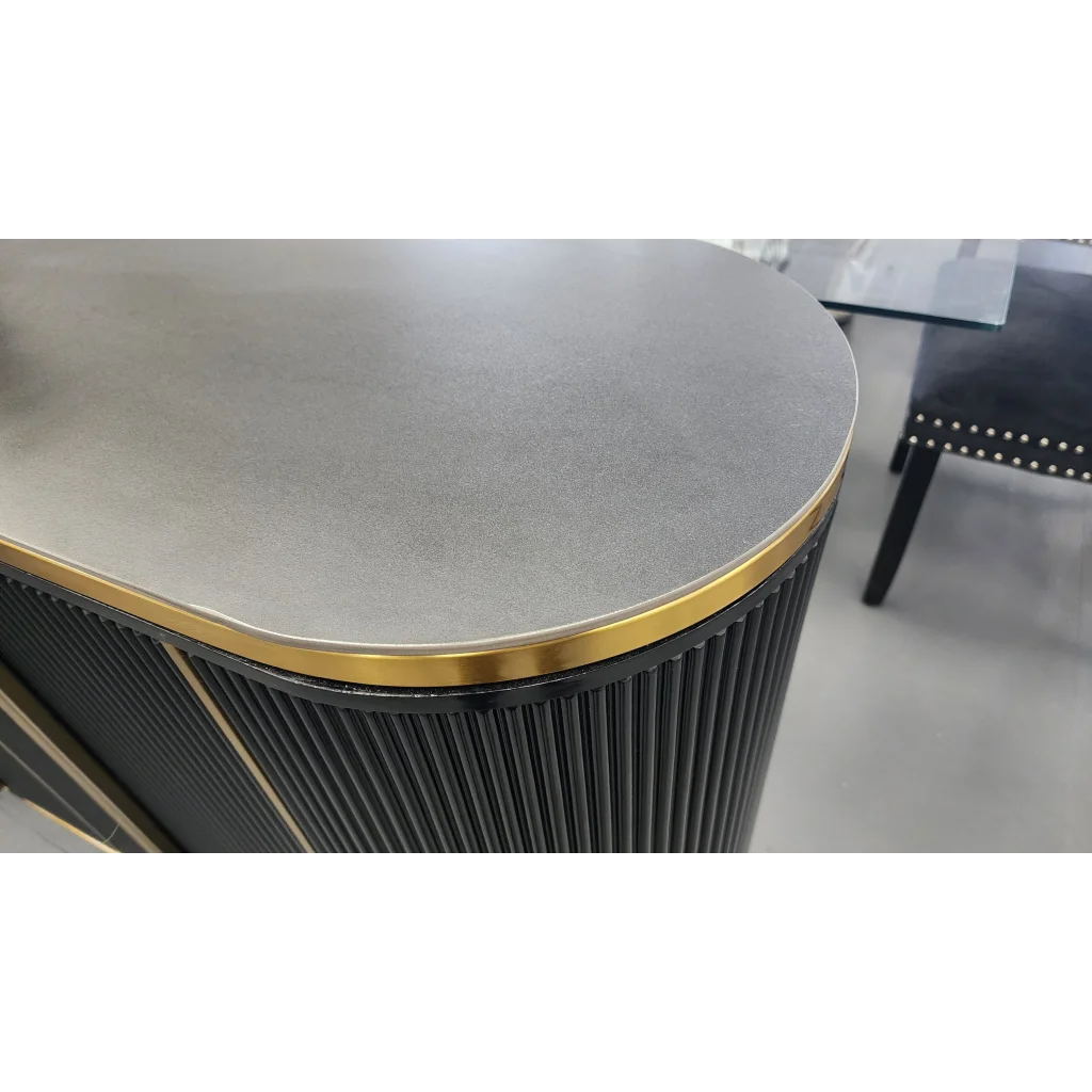 Kingsley Sideboard / Buffet Table - Black - Furniture >