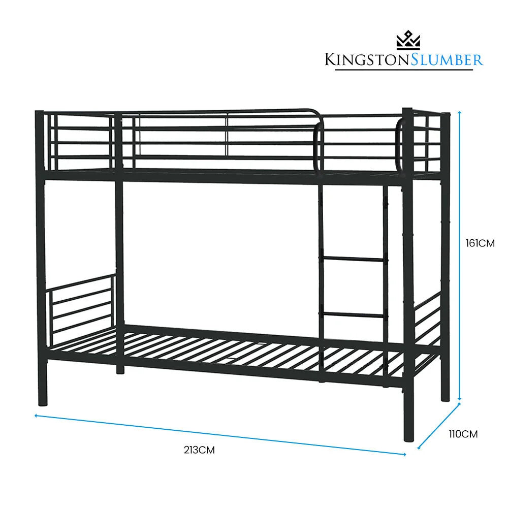 Kingston Slumber 2in1 King Single Metal Bunk Bed Frame