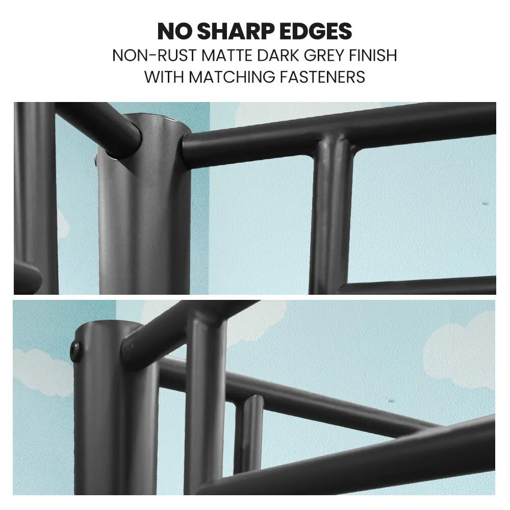 Kingston Slumber 2in1 Single Metal Bunk Bed Frame