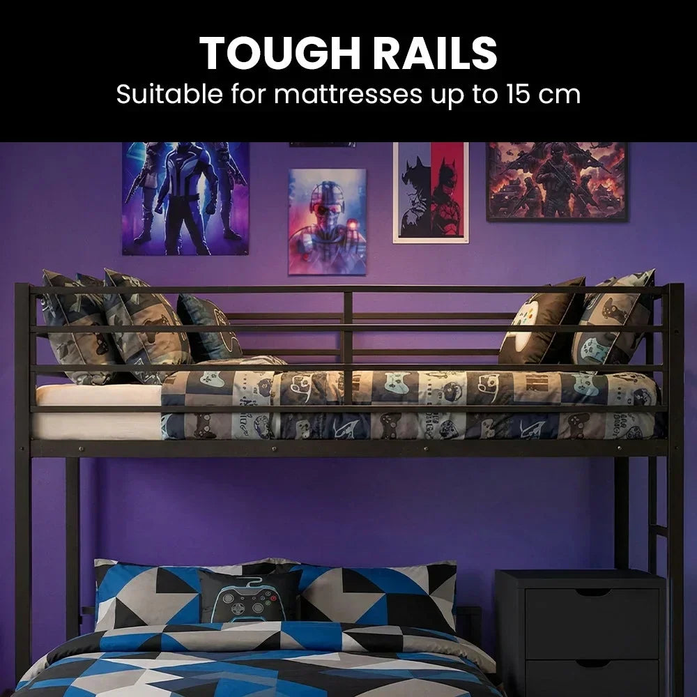 KINGSTON SLUMBER Single Loft Bed And Double Underbed