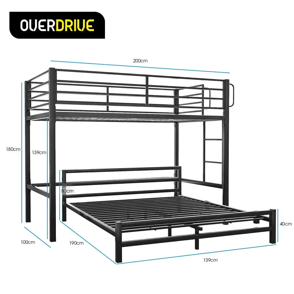 KINGSTON SLUMBER Single Loft Bed And Double Underbed