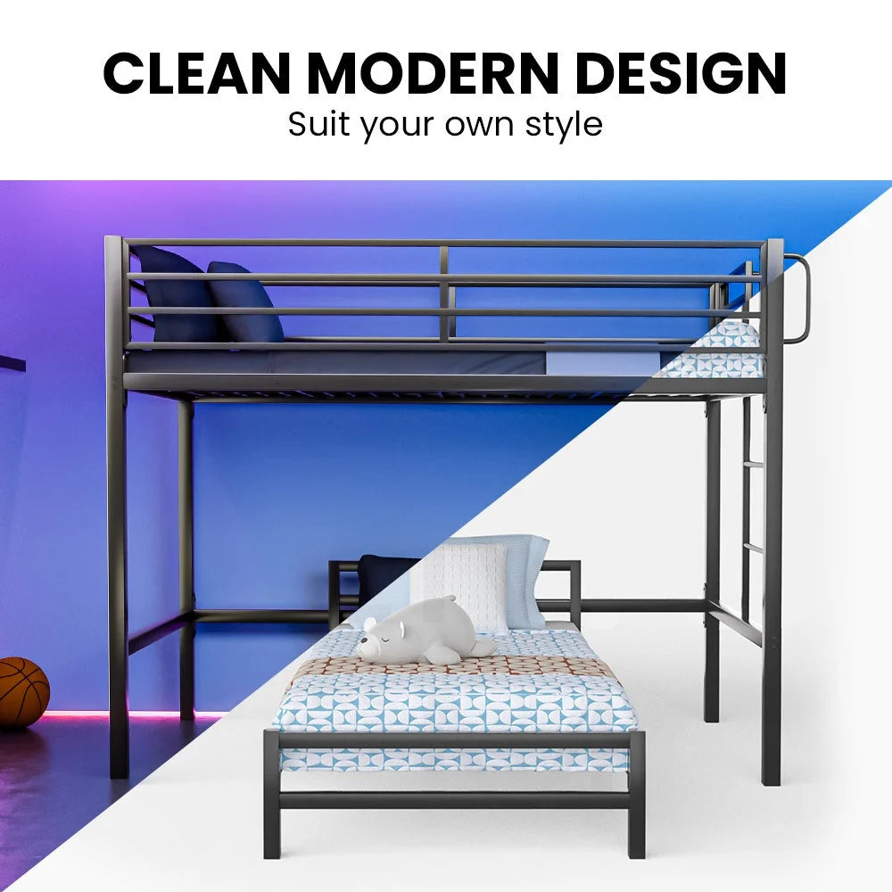 KINGSTON SLUMBER Single Loft Bed And Single Underbed