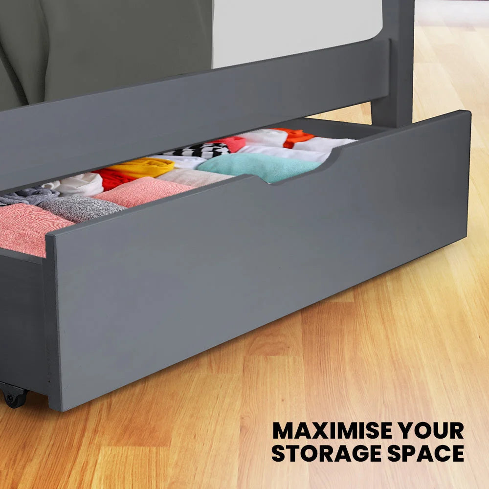 Kingston Slumber Trundle Storage Under Bunk Bed Drawers 2