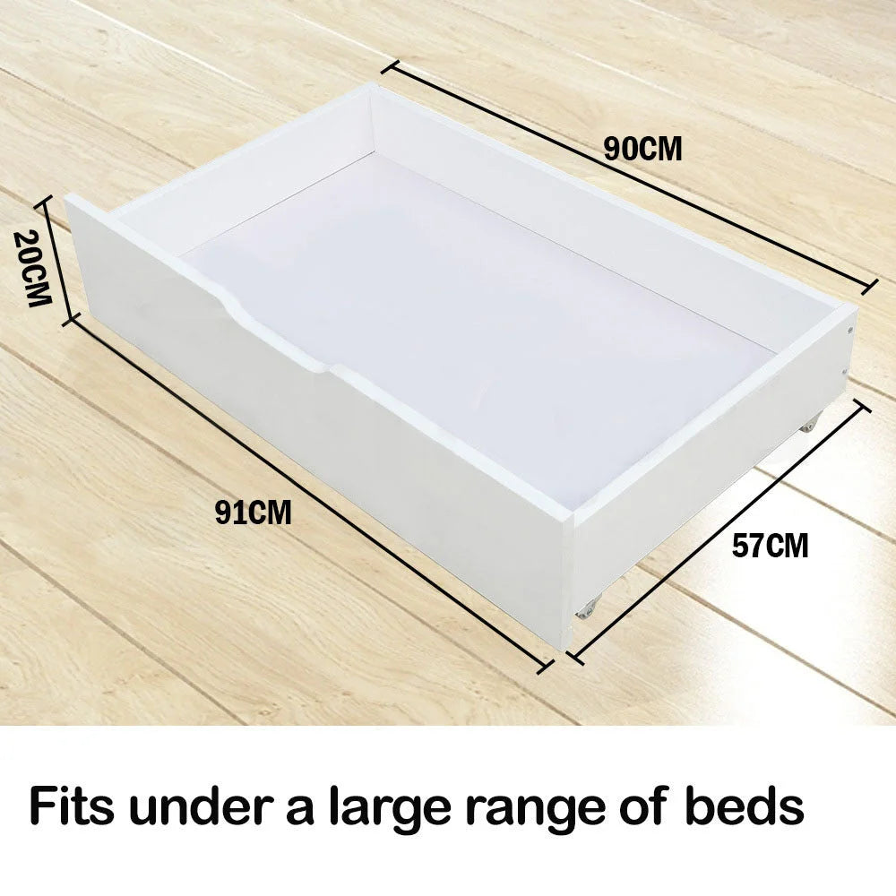 Kingston Slumber Trundle Under Bed Storage Drawers 2 Pieces