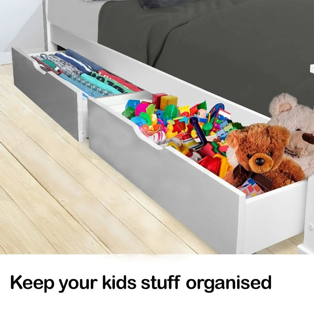Kingston Slumber Trundle Under Bed Storage Drawers 2 Pieces
