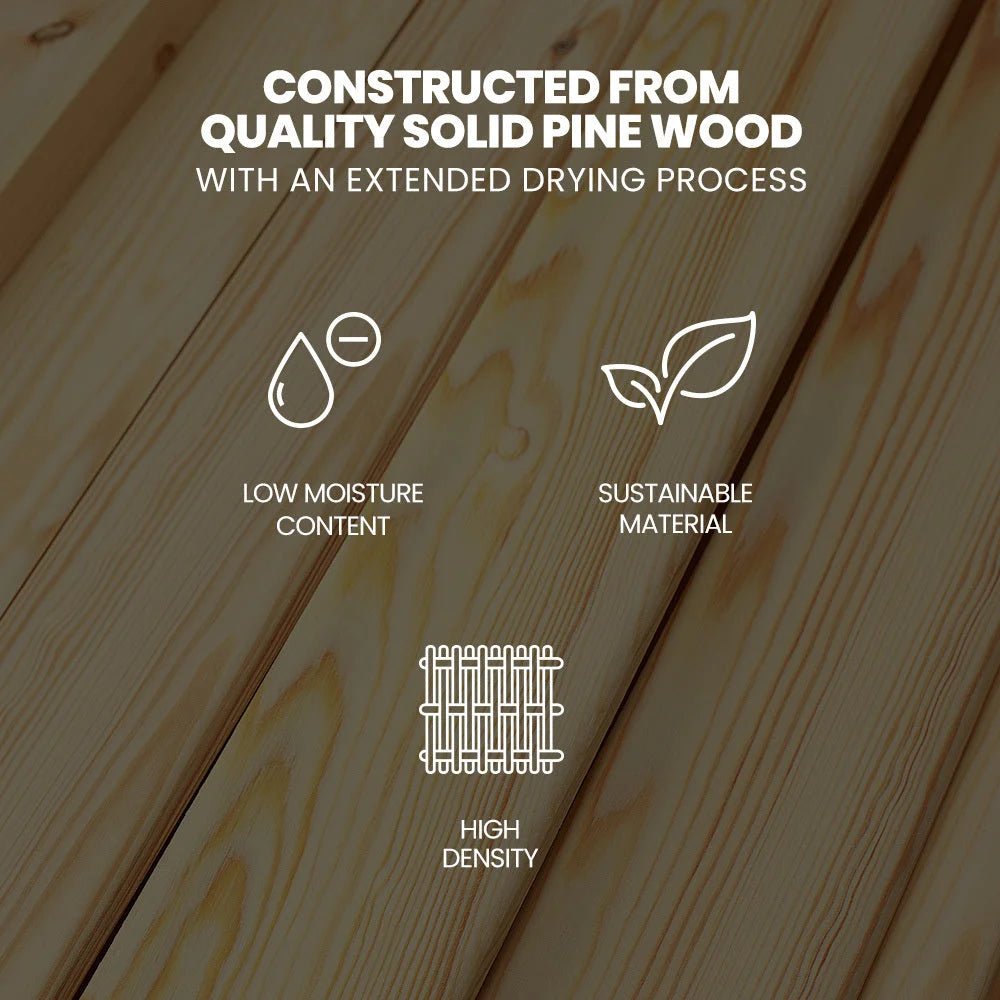 KINGSTON SLUMBER Wooden Kids Single Loft Bed Frame