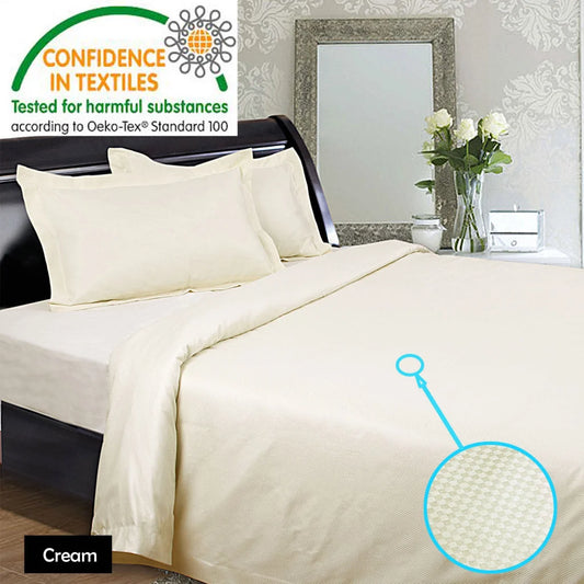 Kingtex 1350TC Sheet Set - King Cream - Home & Garden