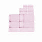 Kingtex 550gsm Cotton 7-Piece Bath Sheet Set - Baby Pink