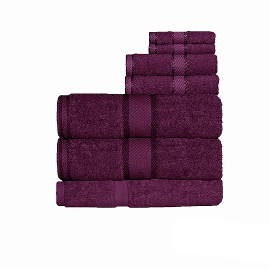 Kingtex 550gsm Cotton 7-Piece Bath Sheet Set - Shiraz