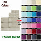 Kingtex 550gsm Cotton 7-Piece Bath Sheet Set - Soft Aqua