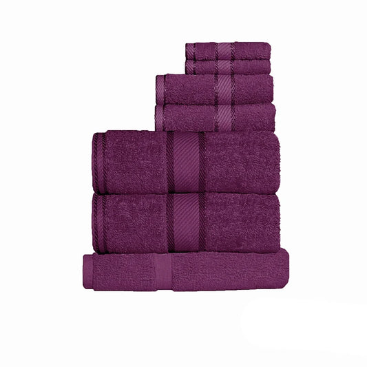 Kingtex 550gsm Cotton 7-Piece Towel Set - Shiraz - Home &