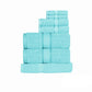 Kingtex 550gsm Cotton 7-Piece Towel Set - Turquoise - Home