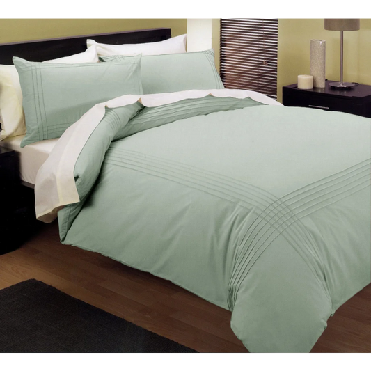 Kingtex Pintuck Quilt Cover Set Queen - Melon - Home &