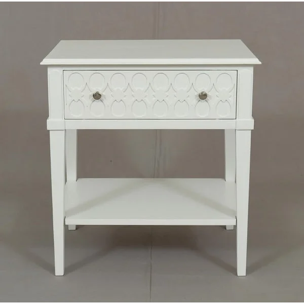 Kioloa Bedside Table w 1 Drawer 70cm - Furniture > Bedroom