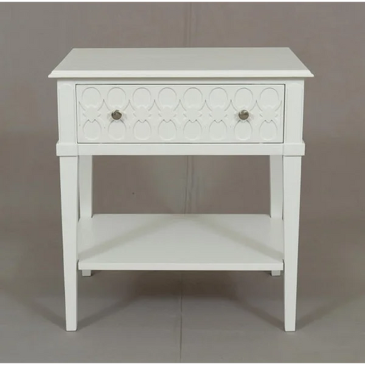Kioloa Bedside Table w 1 Drawer 70cm - Furniture > Bedroom