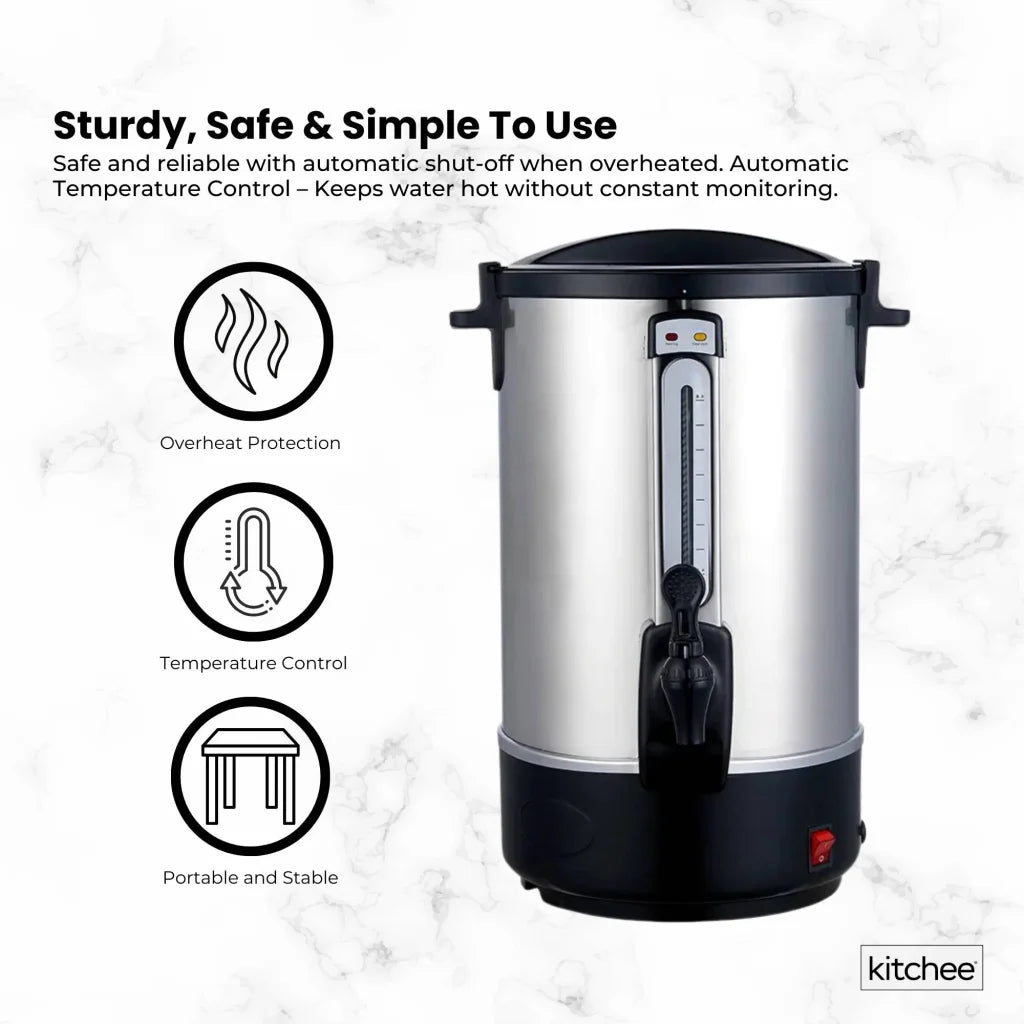 Kitchee 10L Electric Water Boiler - Stainless Steel