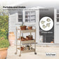 Kitchee 3-Tier Kitchen Storage Cart Trolley with Wheels