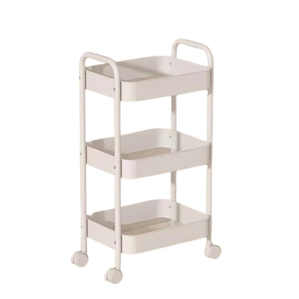 Kitchee 3-Tier Kitchen Storage Cart Trolley with Wheels