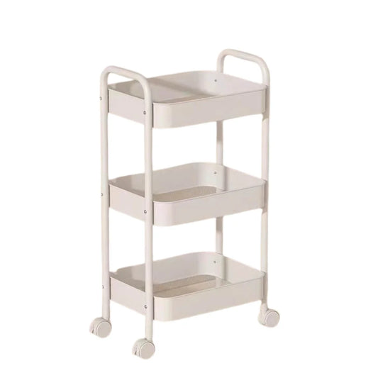 Kitchee 3-Tier Kitchen Storage Cart Trolley with Wheels