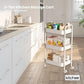 Kitchee 3 Tier Kitchen Storage Cart Trolley with Wheels