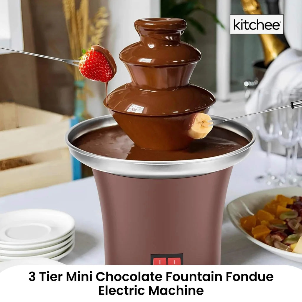 Kitchee Three Tier Mini Chocolate Fountain