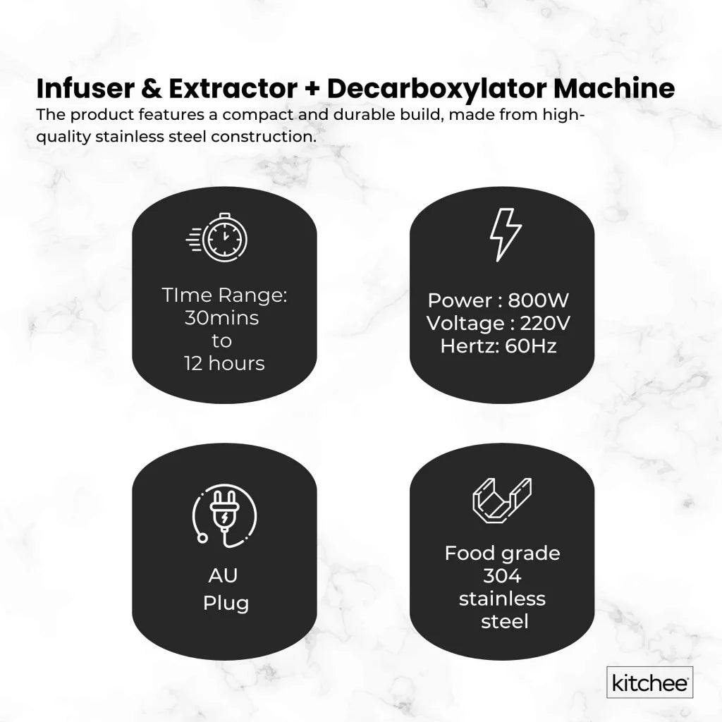 Kitchee Electric Butter Oil Herbal Infuser & Extractor