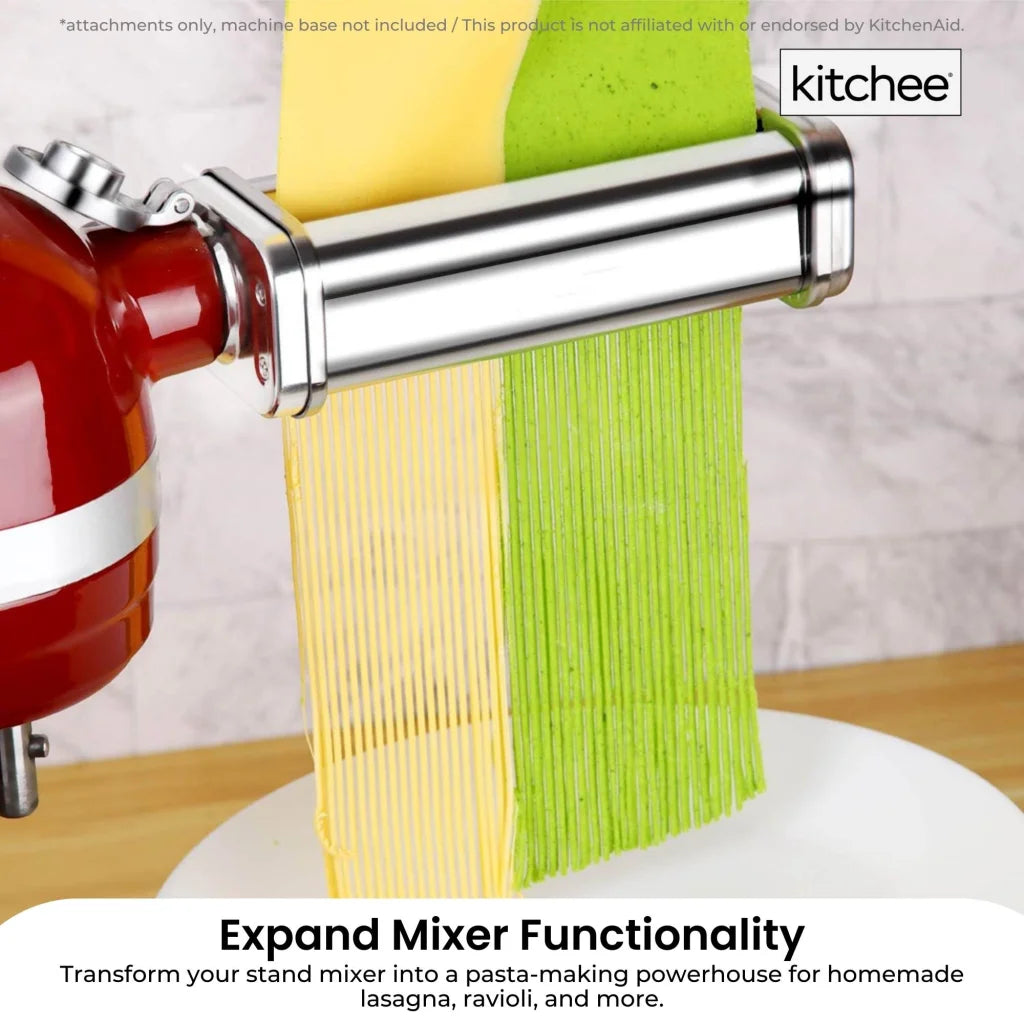 Kitchee Pasta Noodle Maker Roller Cutter Attachments