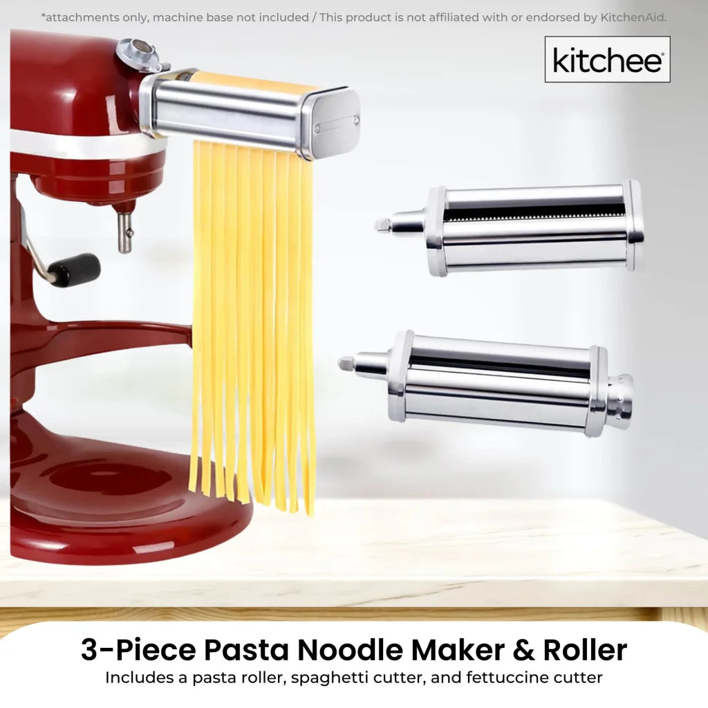 Kitchee Pasta Noodle Maker Roller Cutter Attachments