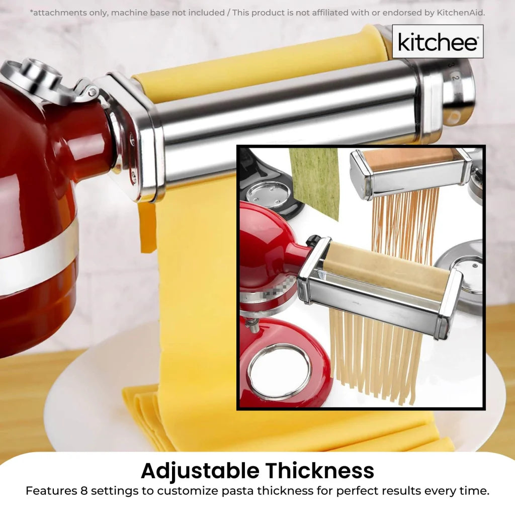 Kitchee Pasta Noodle Maker Roller Cutter Attachments