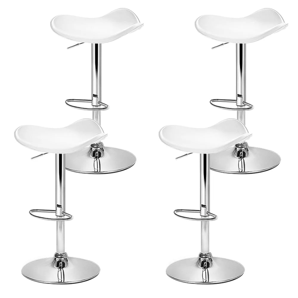 Kitchen Bar Stools Set of 4 Swivel Bar Stool PU Leather Gas